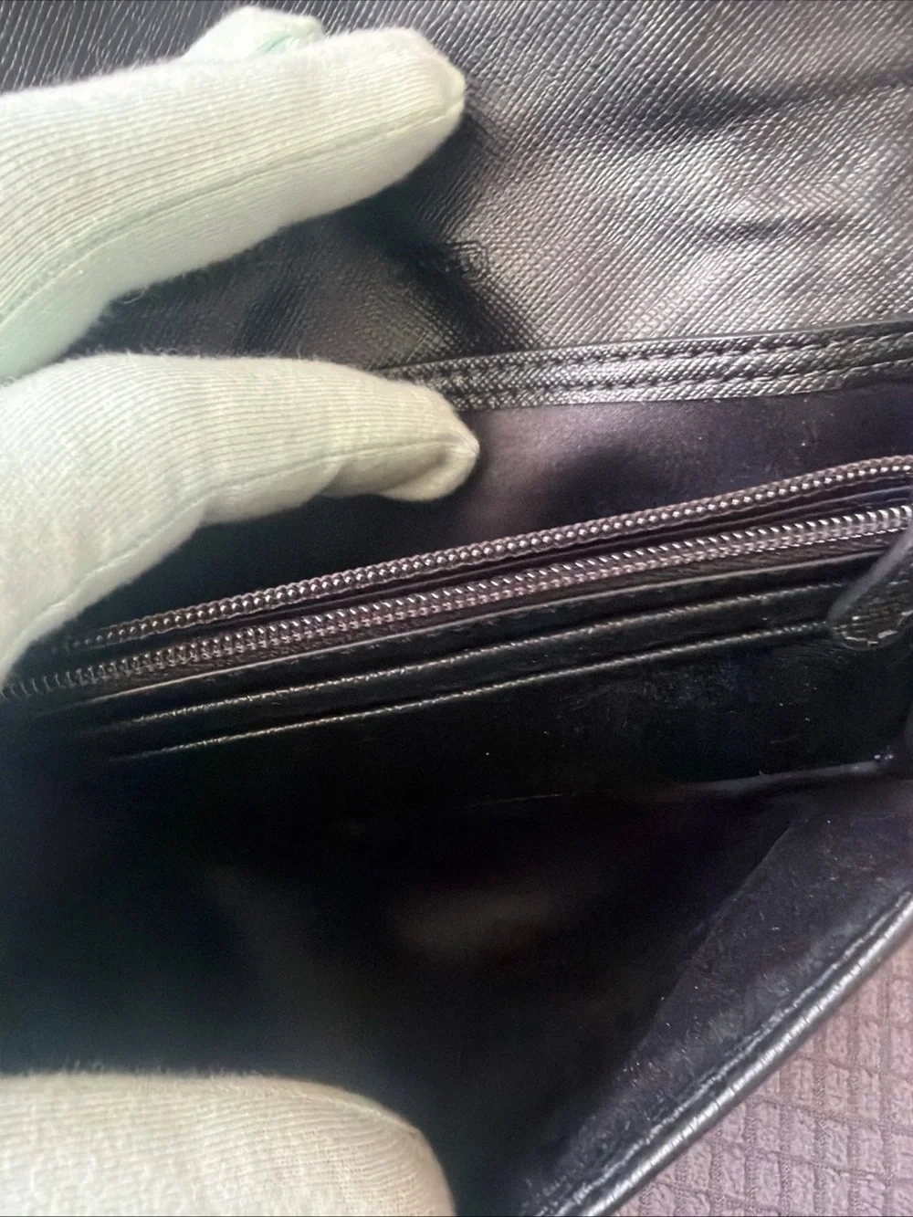Coach Black LeatherP hone & Crossbody Flap Bag - Picture 7 of 14